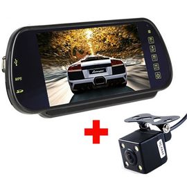 7 Inch TFT LCD Car Backup Camera Mirror Parking Rearview System 750g Weight