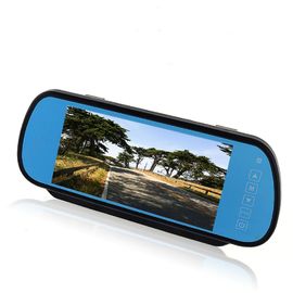 ब्लू ग्लास 7 &quot;डिस्प्ले कार रीयर व्यू मिरर मॉनीटर 2 तरीके वीडियो इनपुट का समर्थन करता है